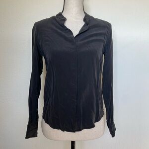 EVERLANE 100% Silk Button Down Small